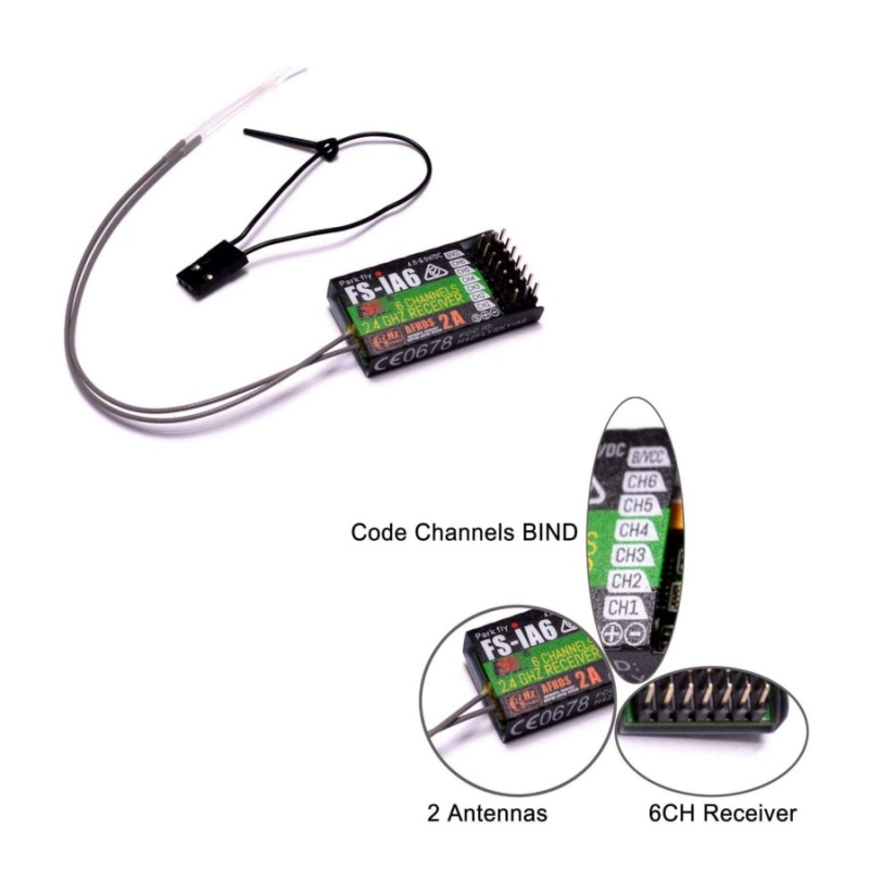 Flysky FS-IA6 Receiver 6CH Dua - مراجعة Fpv Drone Battery وسعره