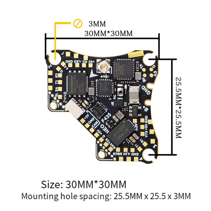 FBIL-F435 NEO 1S AIO Flight Co - مراجعة Fpv Drone Esc وسعره