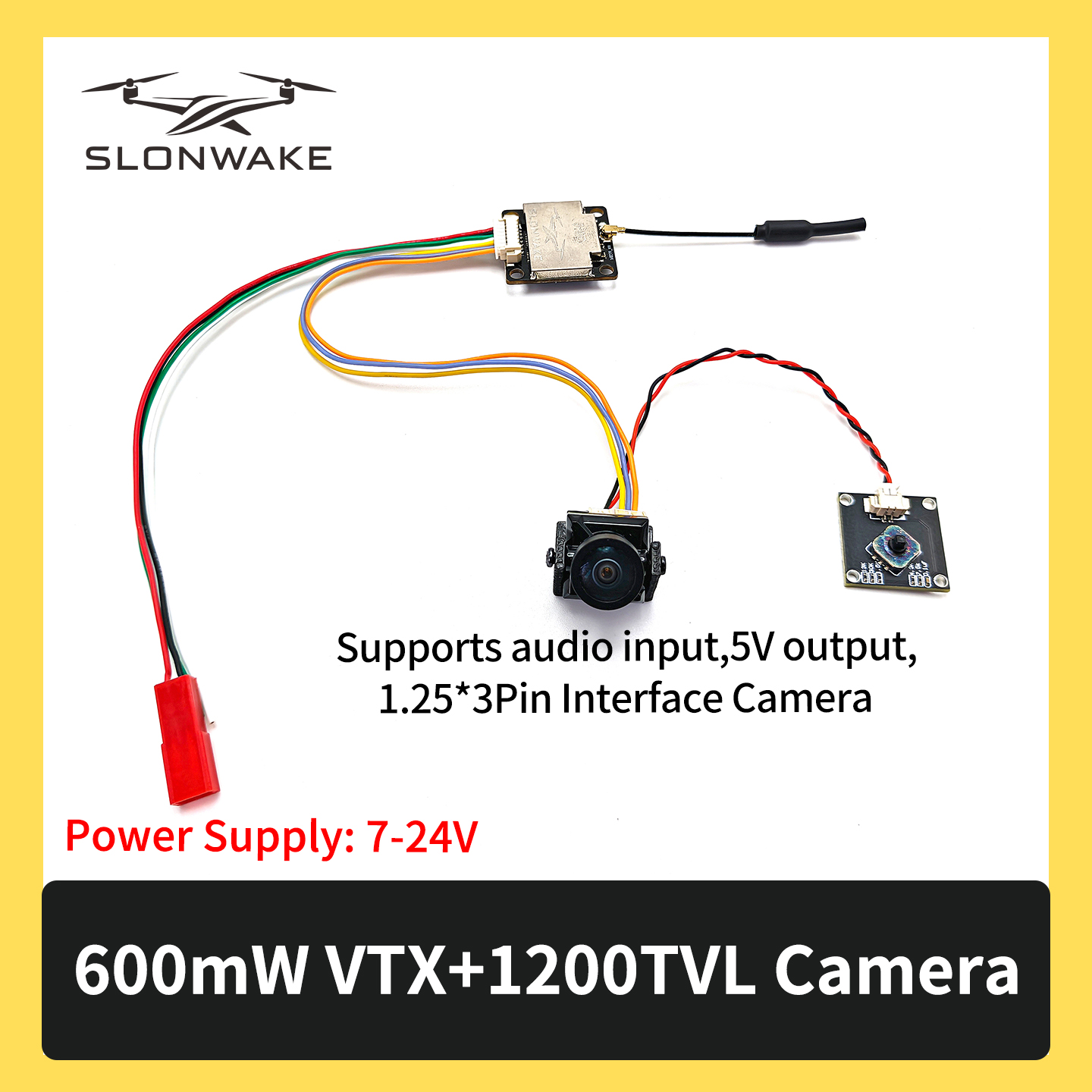 SLONWAKE 5.8G 600mW 7-24V FPV  - مراجعة Fpv Drone Vtx وسعره