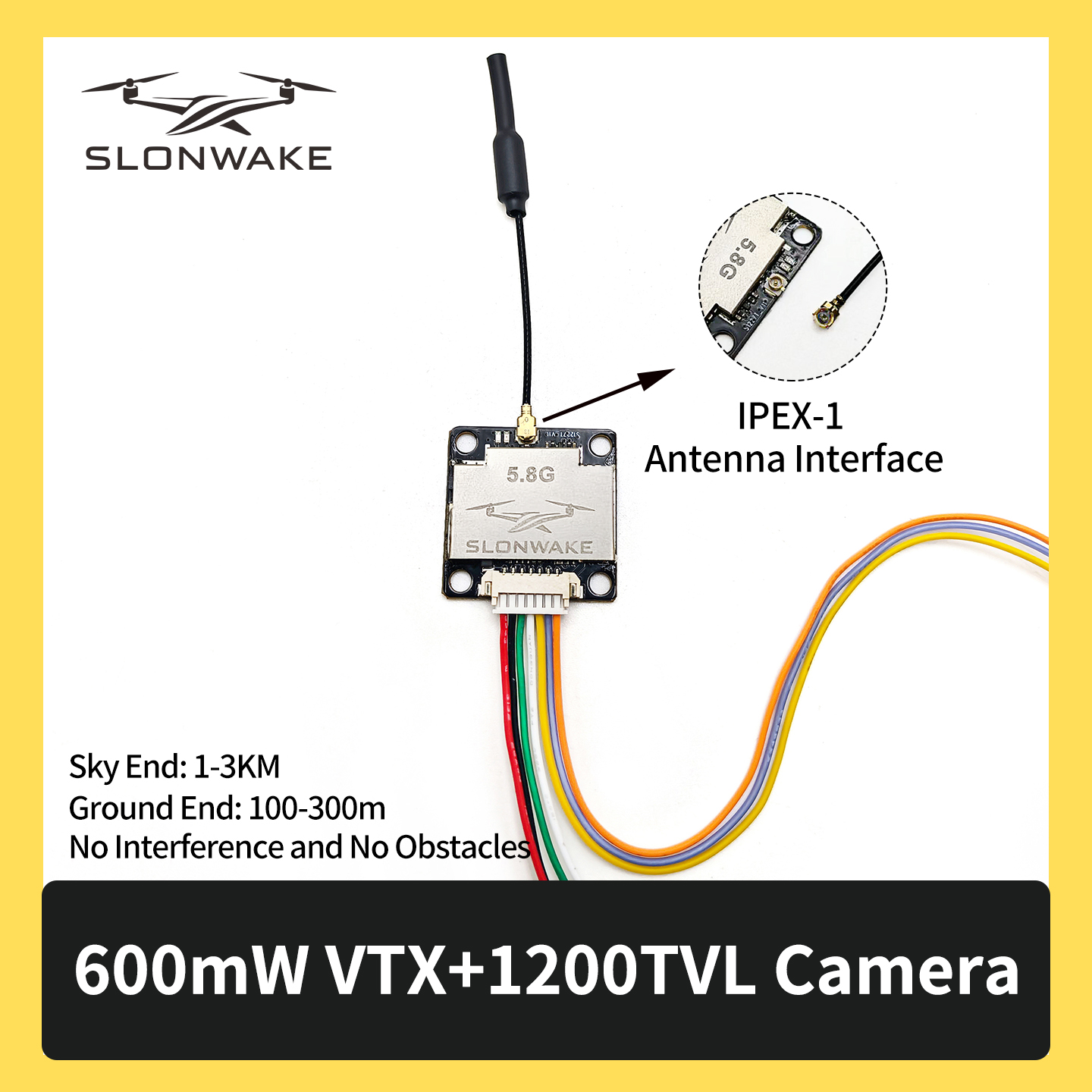 SLONWAKE 5.8G 600mW 7-24V FPV  - مراجعة Fpv Drone Vtx وسعره
