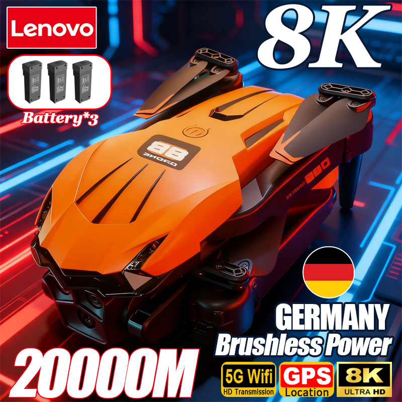 Lenovo D88 Drone 8K Aerial HD  - مراجعة Fpv Drone Charger وسعره