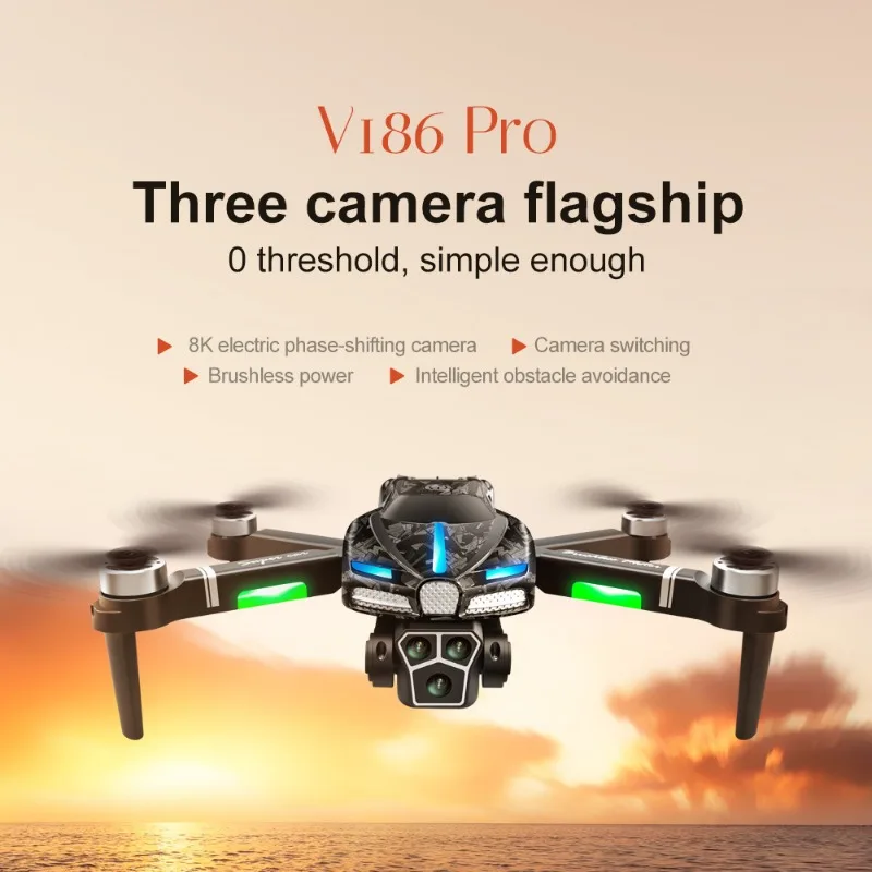 New V186 Pro Drone Professiona - مراجعة Fpv Drone Charger وسعره