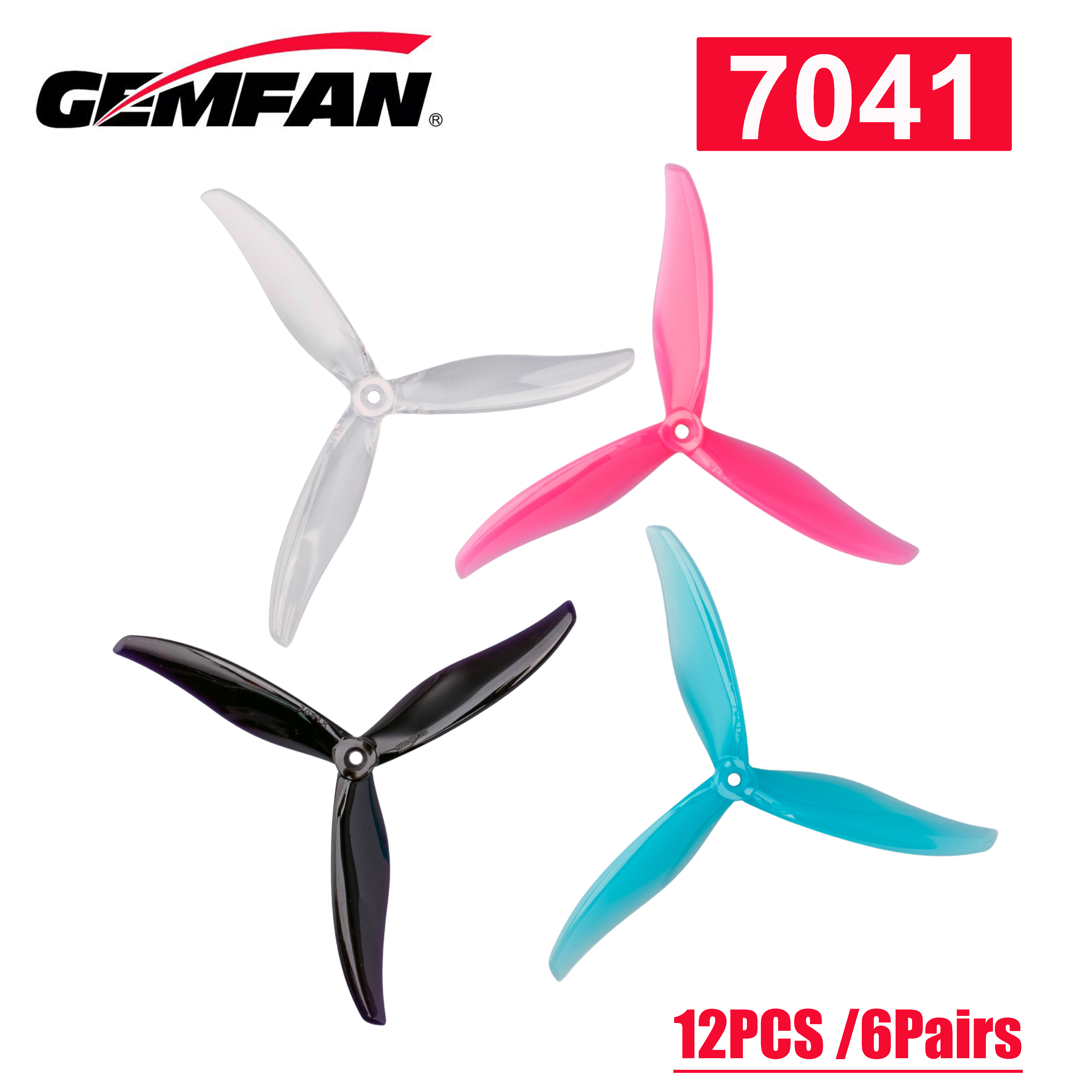 NEW12PCS /6Pairs Gemfan Flash  - مراجعة Fpv Drone Motor وسعره