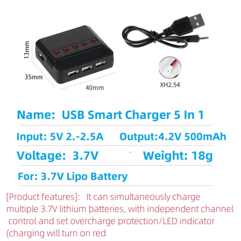 Syma X5HW X5HC X5C X5SW 3.7V 5 - مراجعة Fpv Drone Charger وسعره