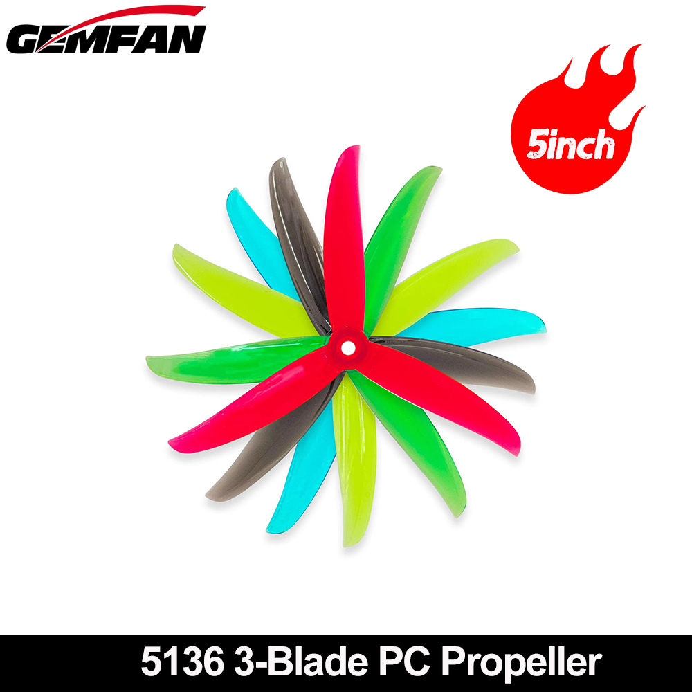 Gemfan VANOVER 5136 3 Blade PC - مراجعة Fpv Drone Quadcopter وسعره