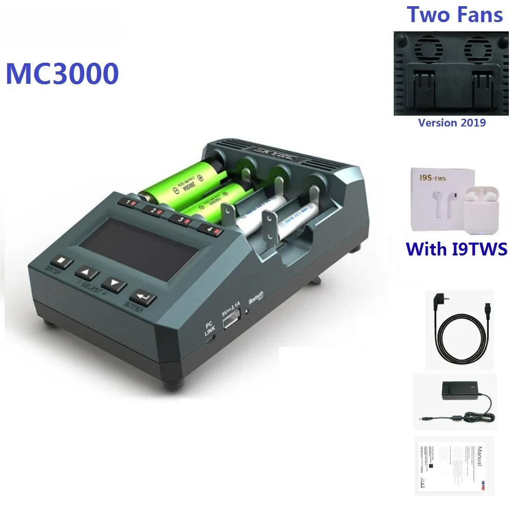 MC3000  Smart 4 Slots LCD Disp - مراجعة Fpv Drone Charger وسعره