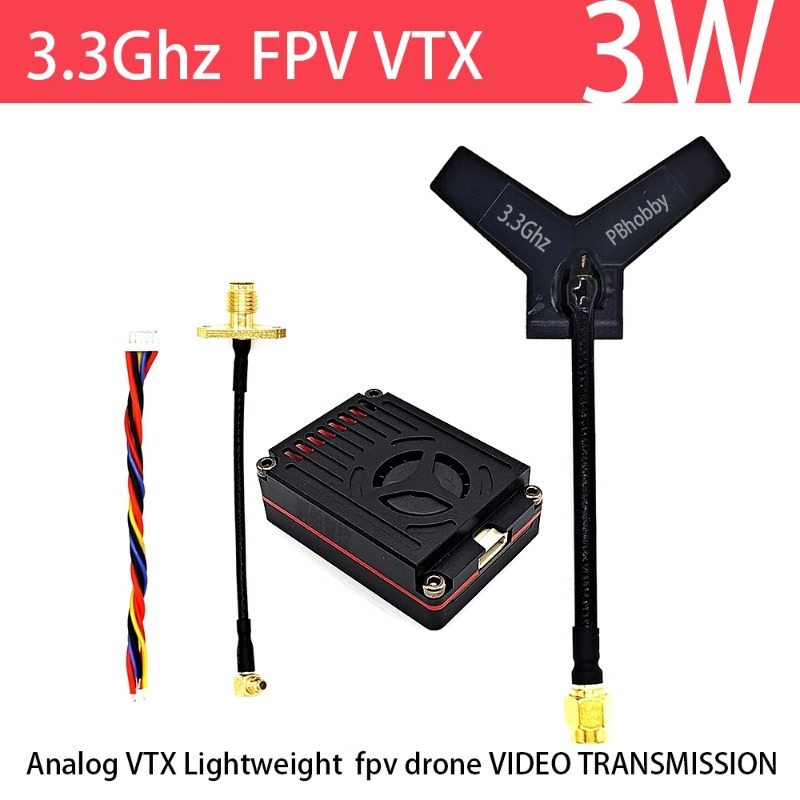 3.3GHz FPV VTX/VRX  3W Analog  - مراجعة Fpv Drone Vtx وسعره
