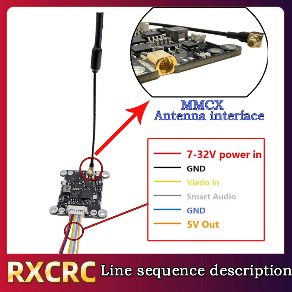 RXCRC 5.8G Module 48CH 1.6W VT - مراجعة Fpv Drone Vtx وسعره