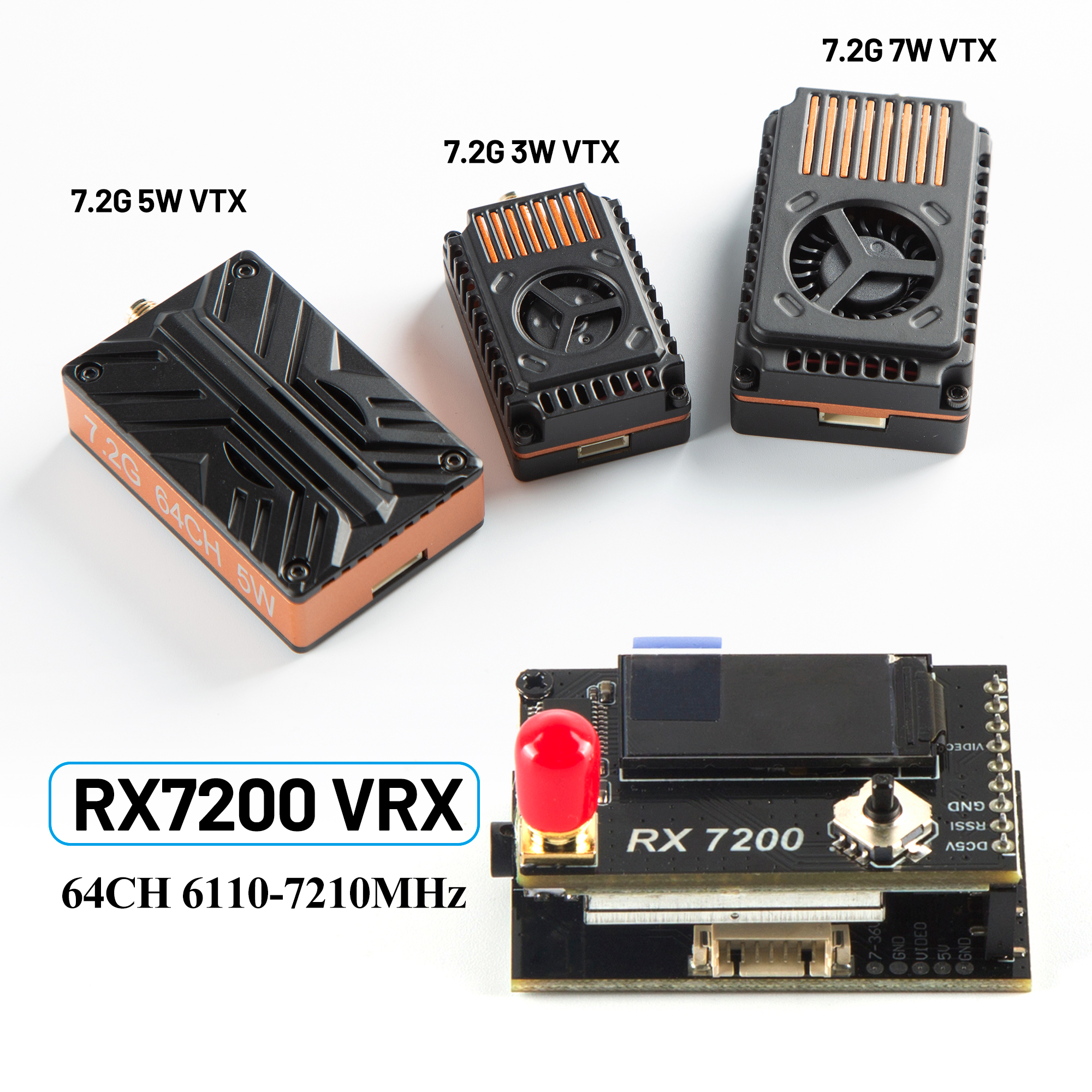 7.2G Video Receiver Module 64- - مراجعة Fpv Drone Goggles وسعره