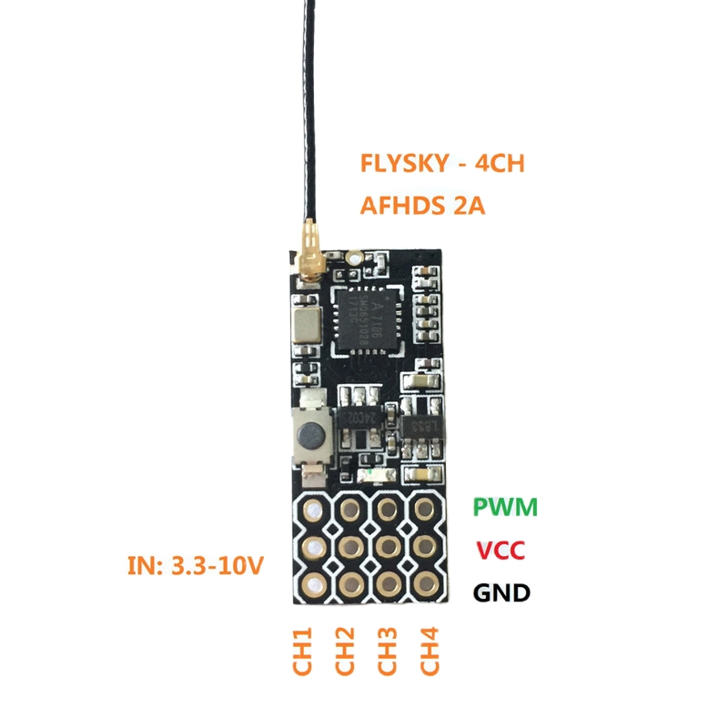 Flysky FS2A Mini Receiver 4CH  - مراجعة Fpv Drone Battery وسعره