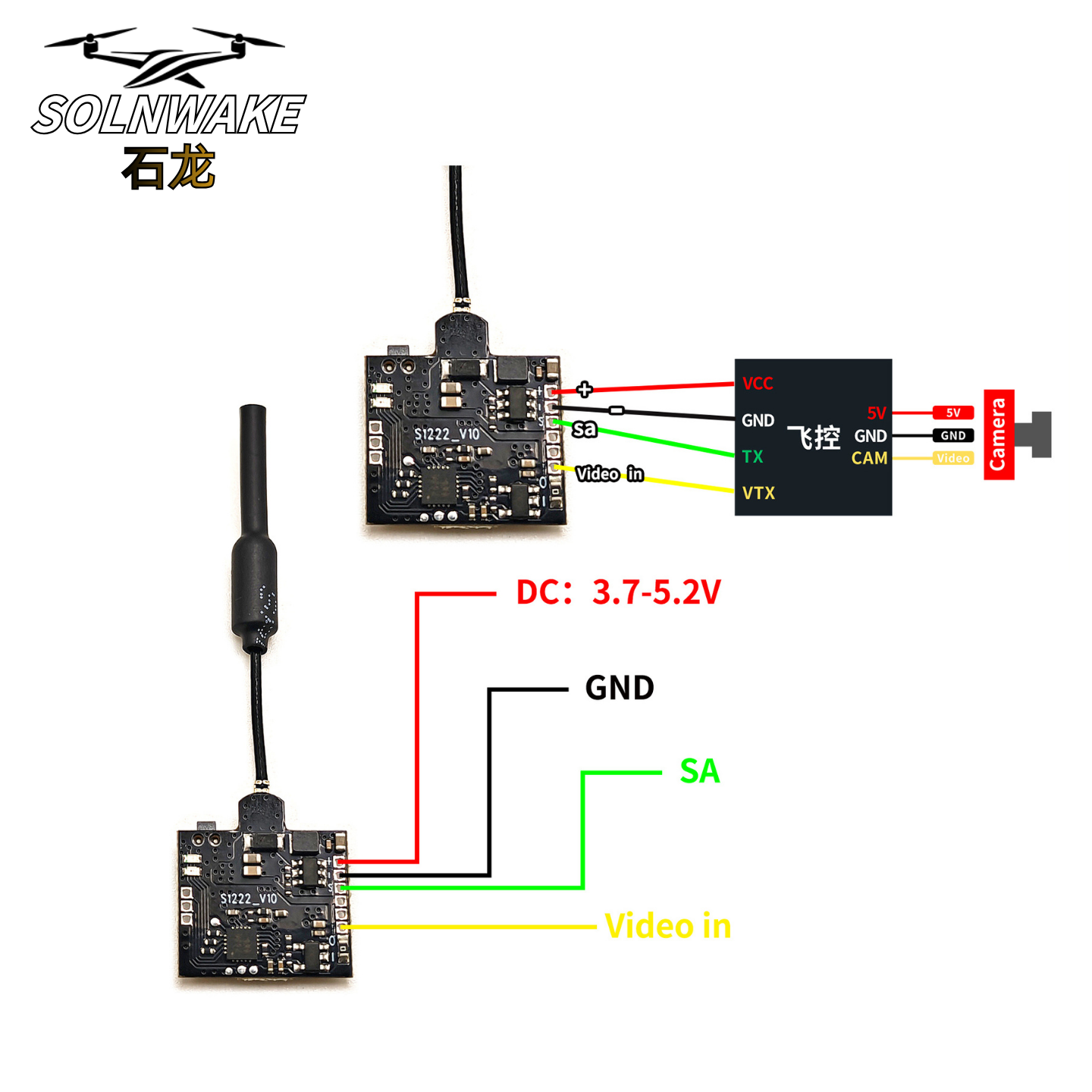 SLONWAKE Nano 5.8G 48CH 200mW  - مراجعة Fpv Drone Vtx وسعره