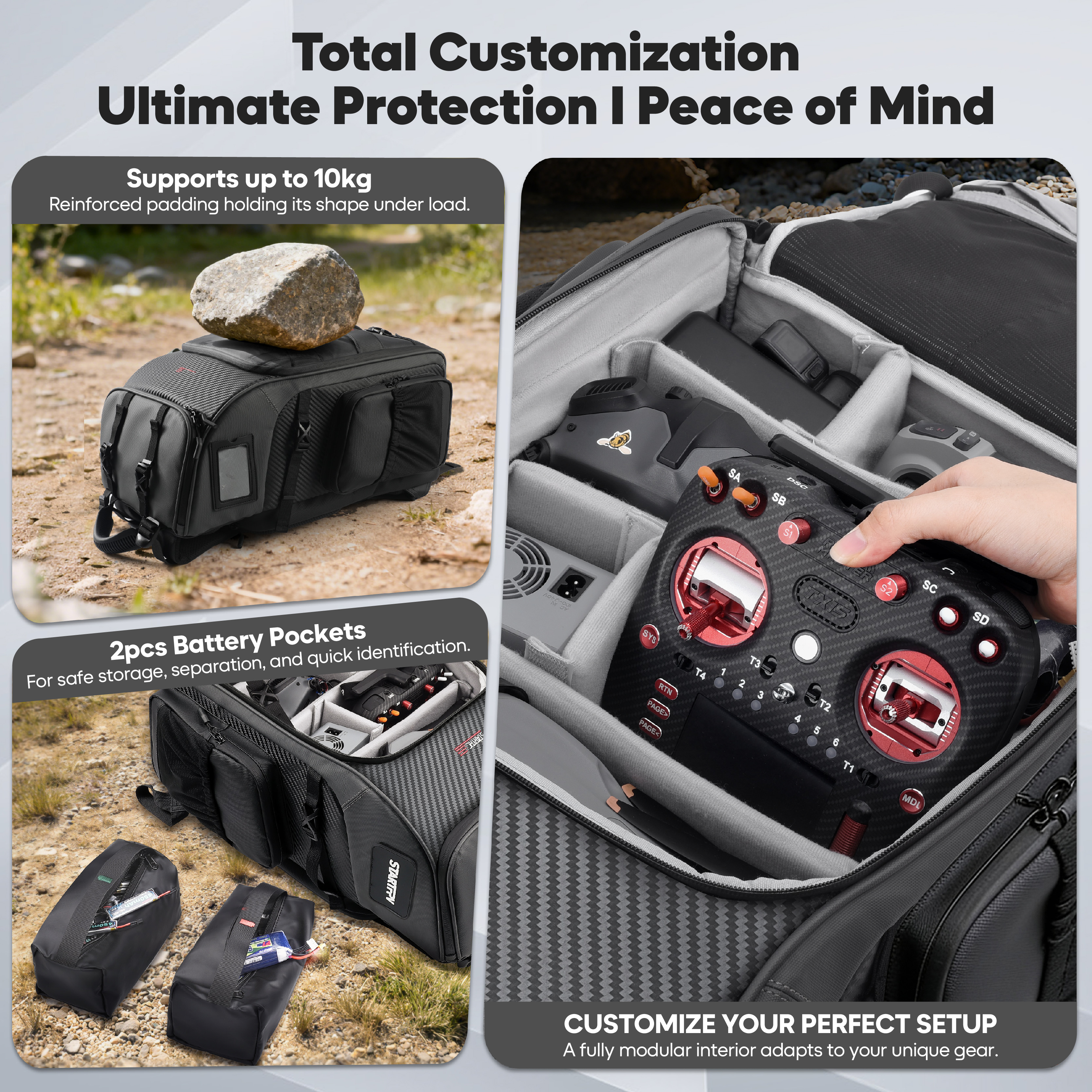 FPV Drone Backpack 40L Profess - مراجعة Fpv Drone Bag وسعره