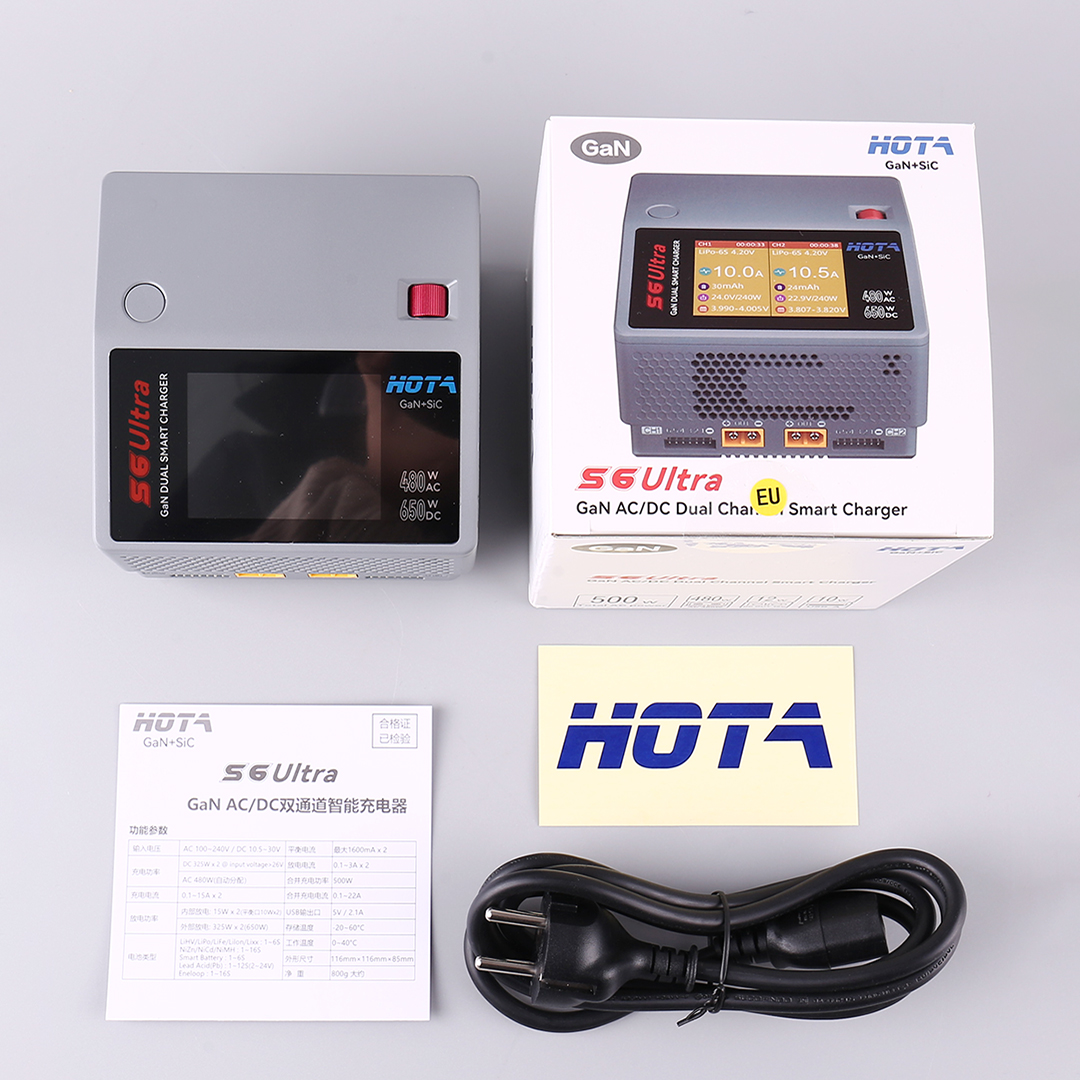 HOTA S6 Ultra Gallium Nitride  - مراجعة Fpv Drone Charger وسعره