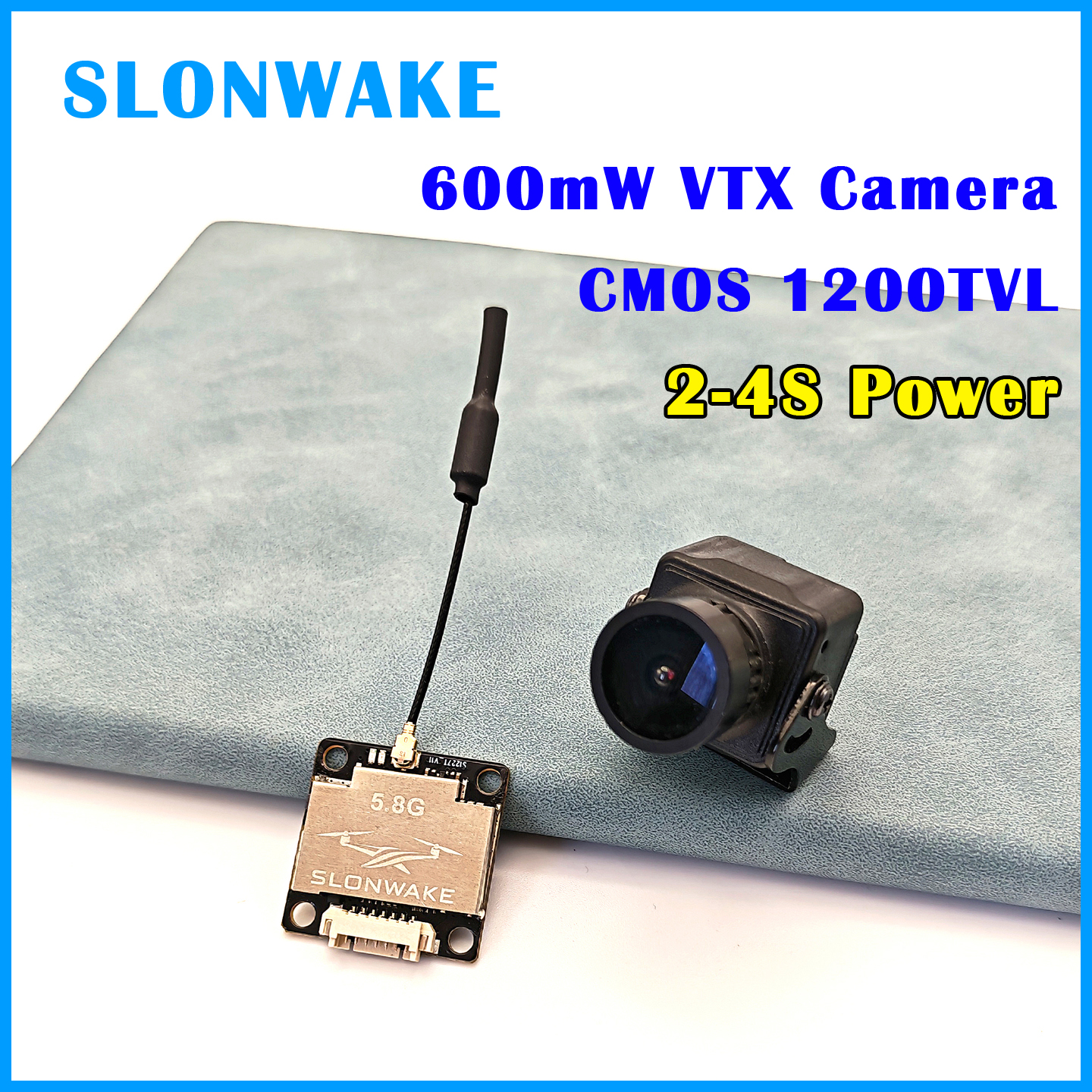 SLONWAKE Ready to use 5.8G 48C - مراجعة Fpv Drone Camera وسعره