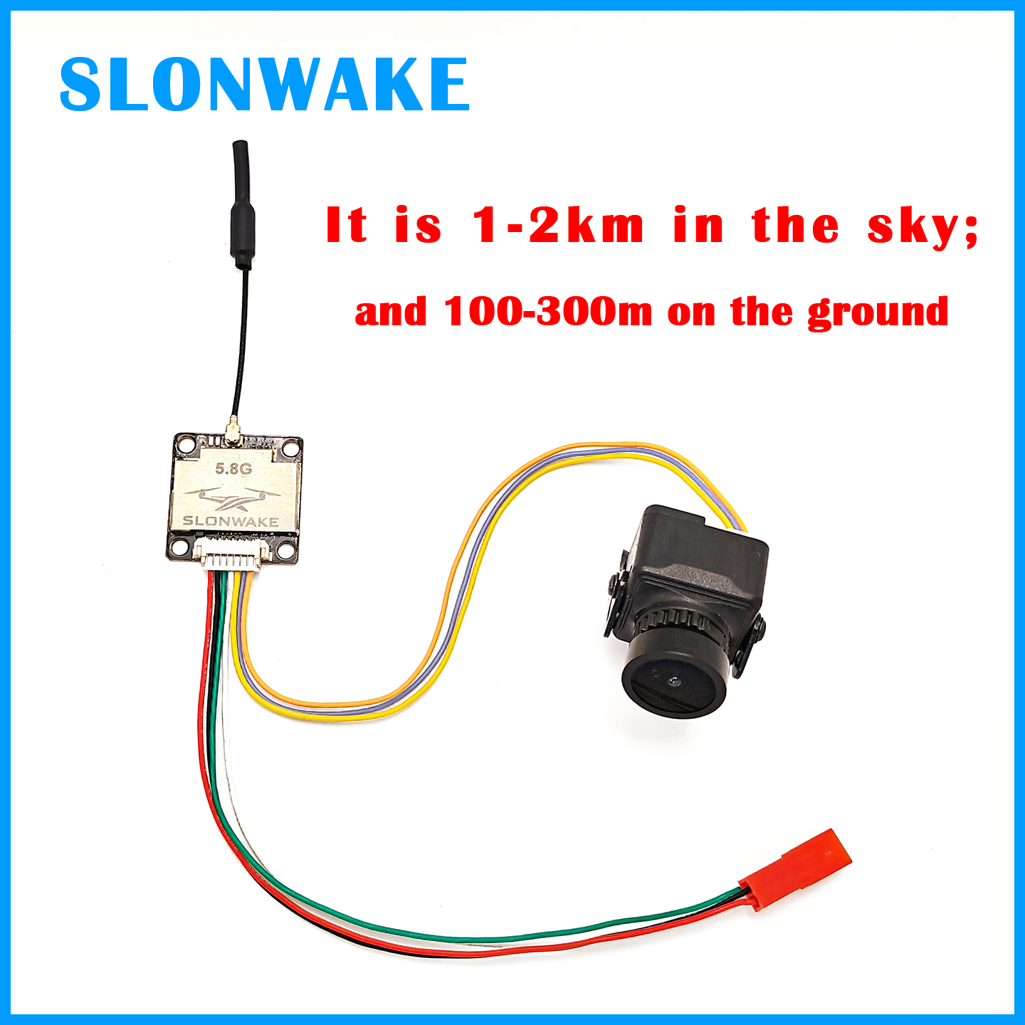 SLONWAKE Ready to use 5.8G 48C - مراجعة Fpv Drone Camera وسعره
