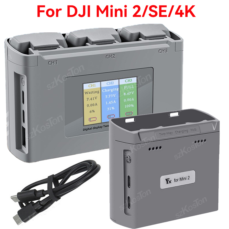 For DJI Mavic Mini 2/SE Mini 4 - مراجعة Fpv Drone Charger وسعره