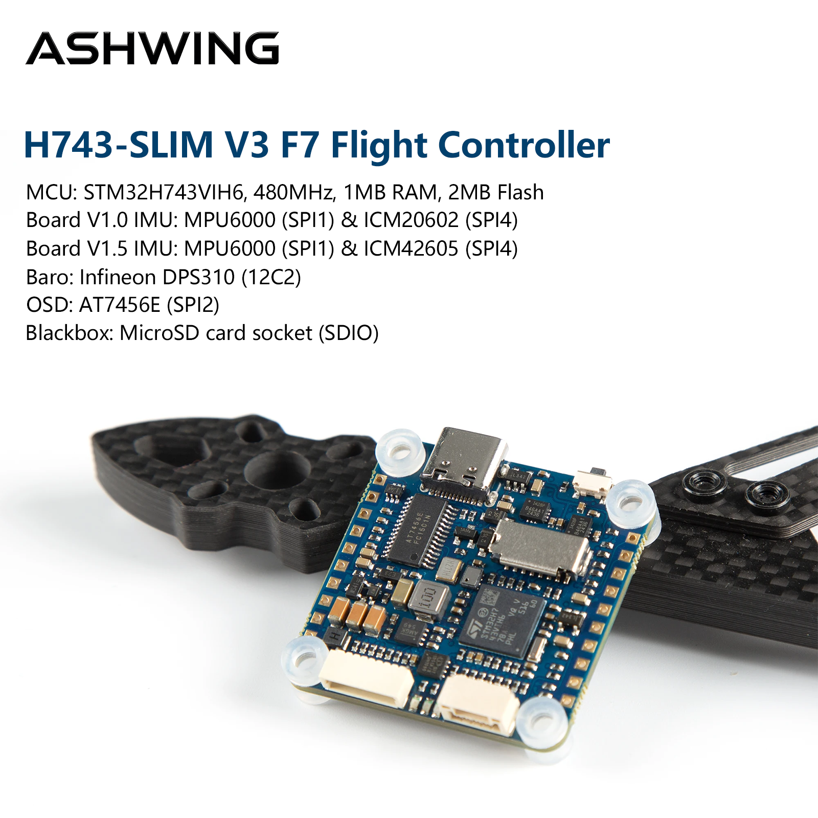 H743-SLIM V3 Flight Controller - مراجعة Fpv Drone Flight Controller وسعره