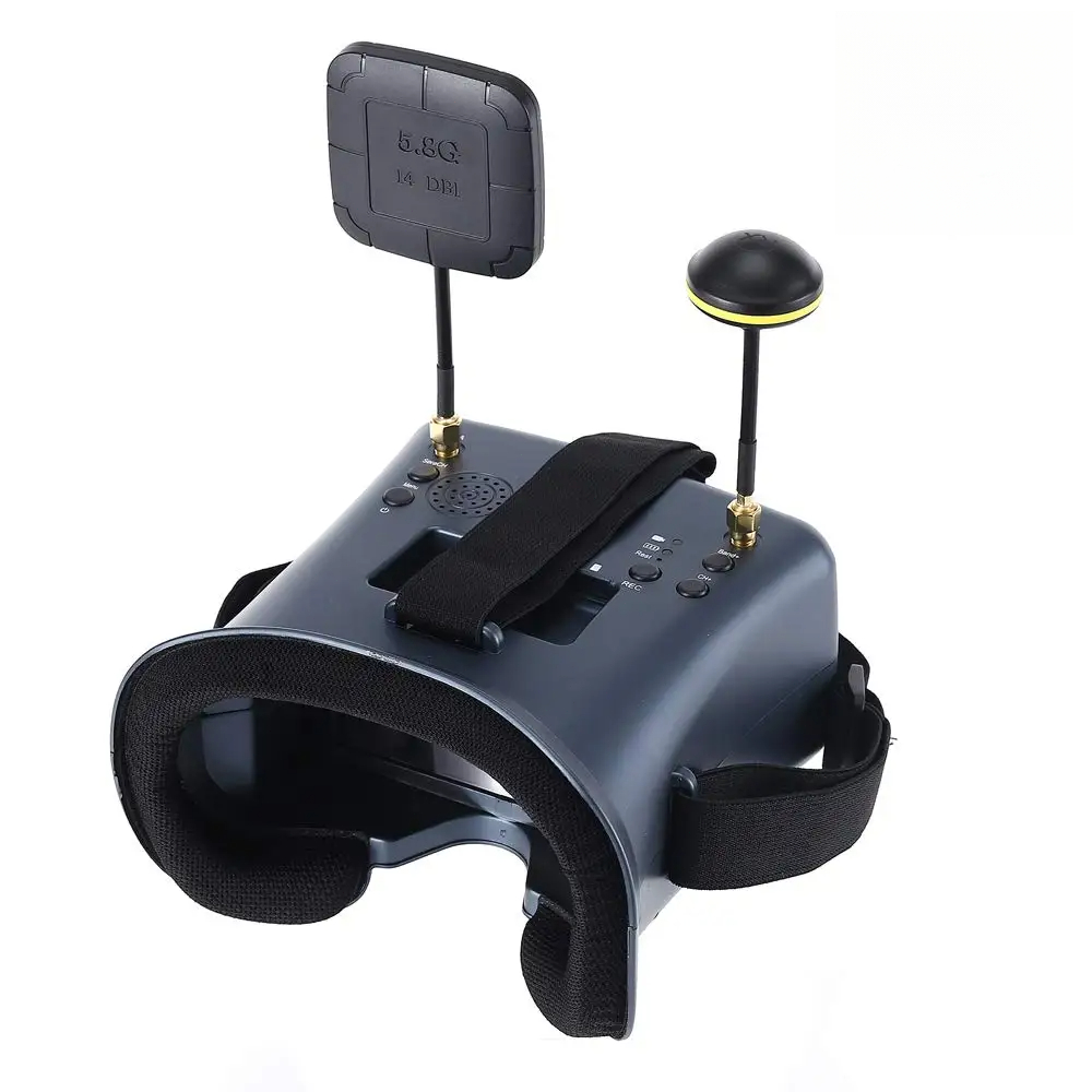 5.8G 40CH 4.3 Inch 800*480 Vid - مراجعة Fpv Drone Goggles وسعره