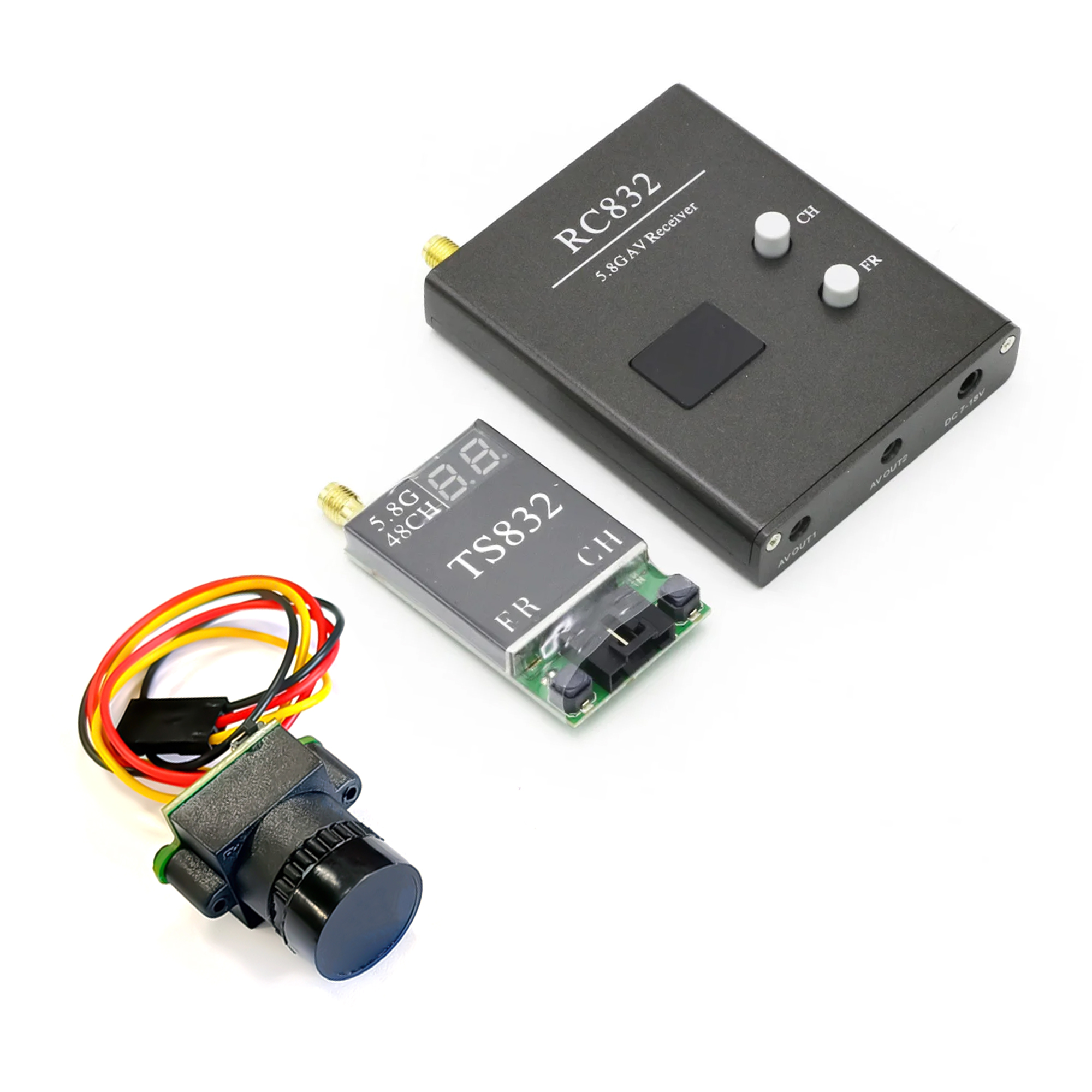 TS832 Receiver +RC832 +1000TVL - مراجعة Fpv Drone Antenna وسعره