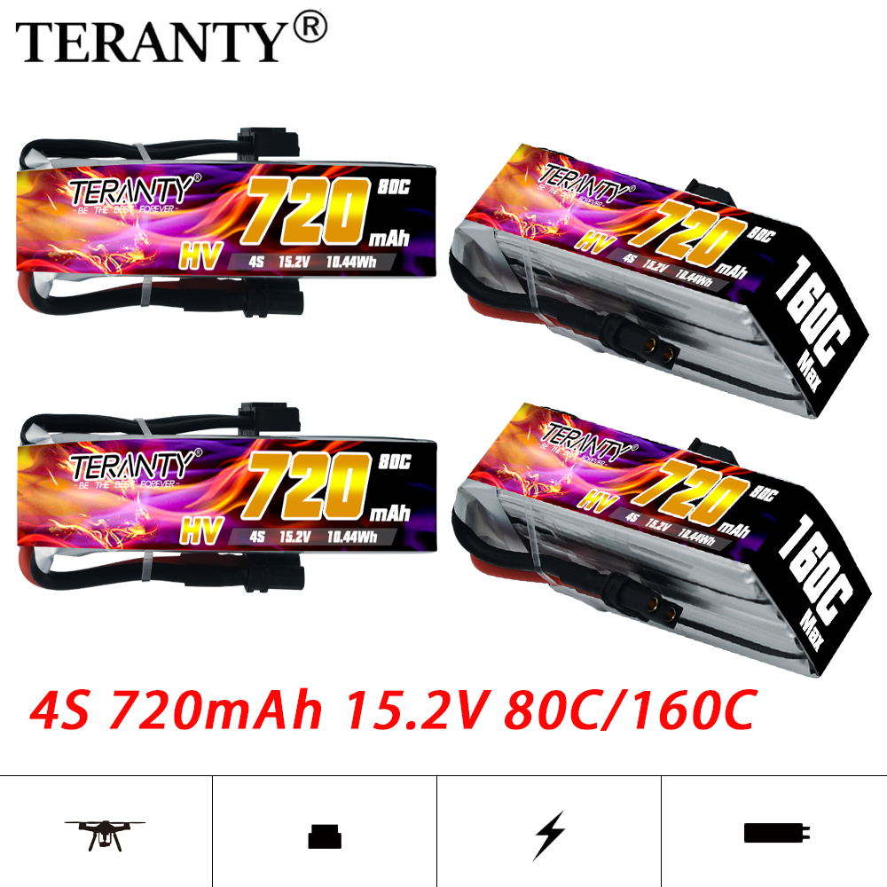 TERANTY 720mAh 4S 15.2V HV Lip - مراجعة Fpv Drone Kit وسعره