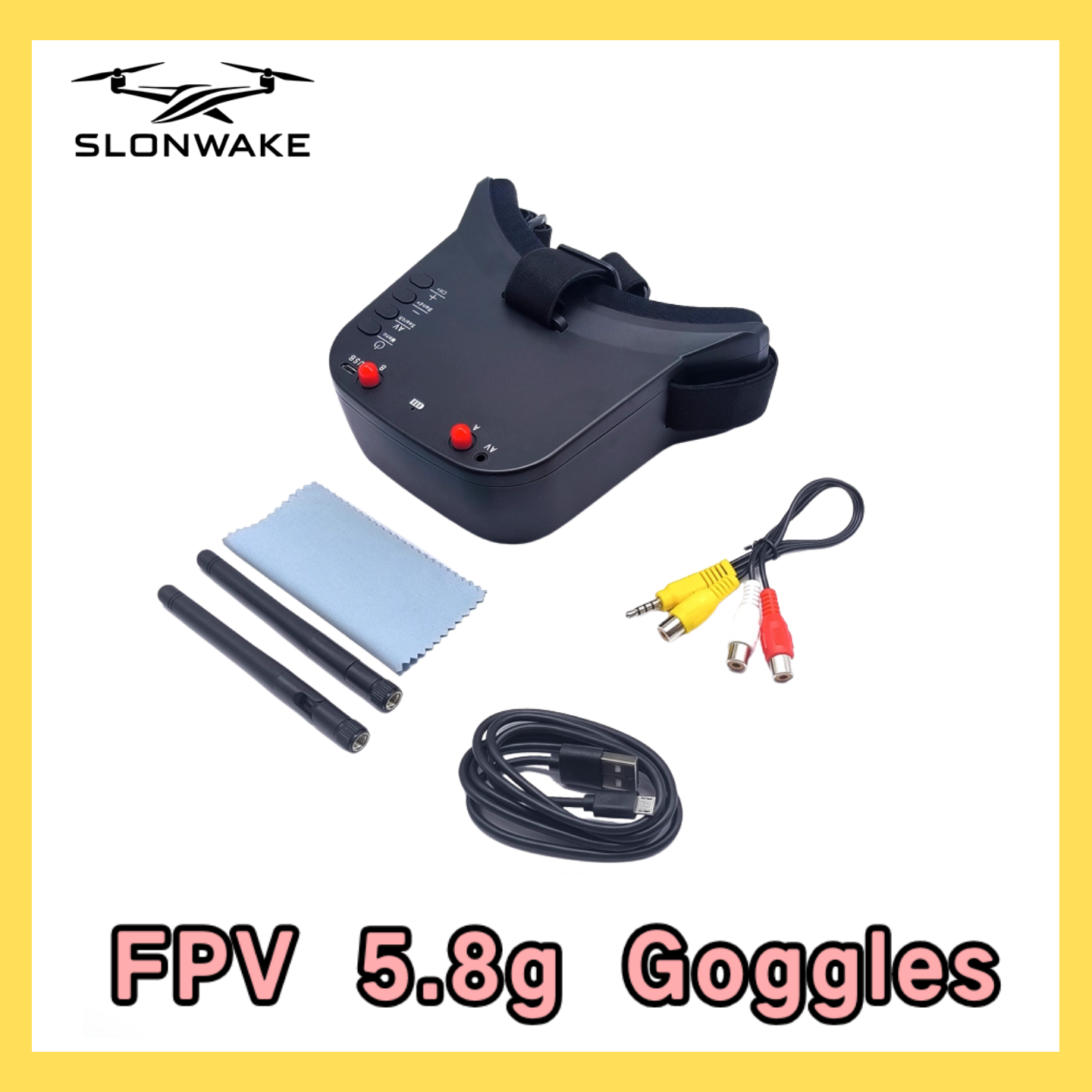 SLONWAKE 5.8G 48CH FPV 400mw V - مراجعة Fpv Drone Camera وسعره