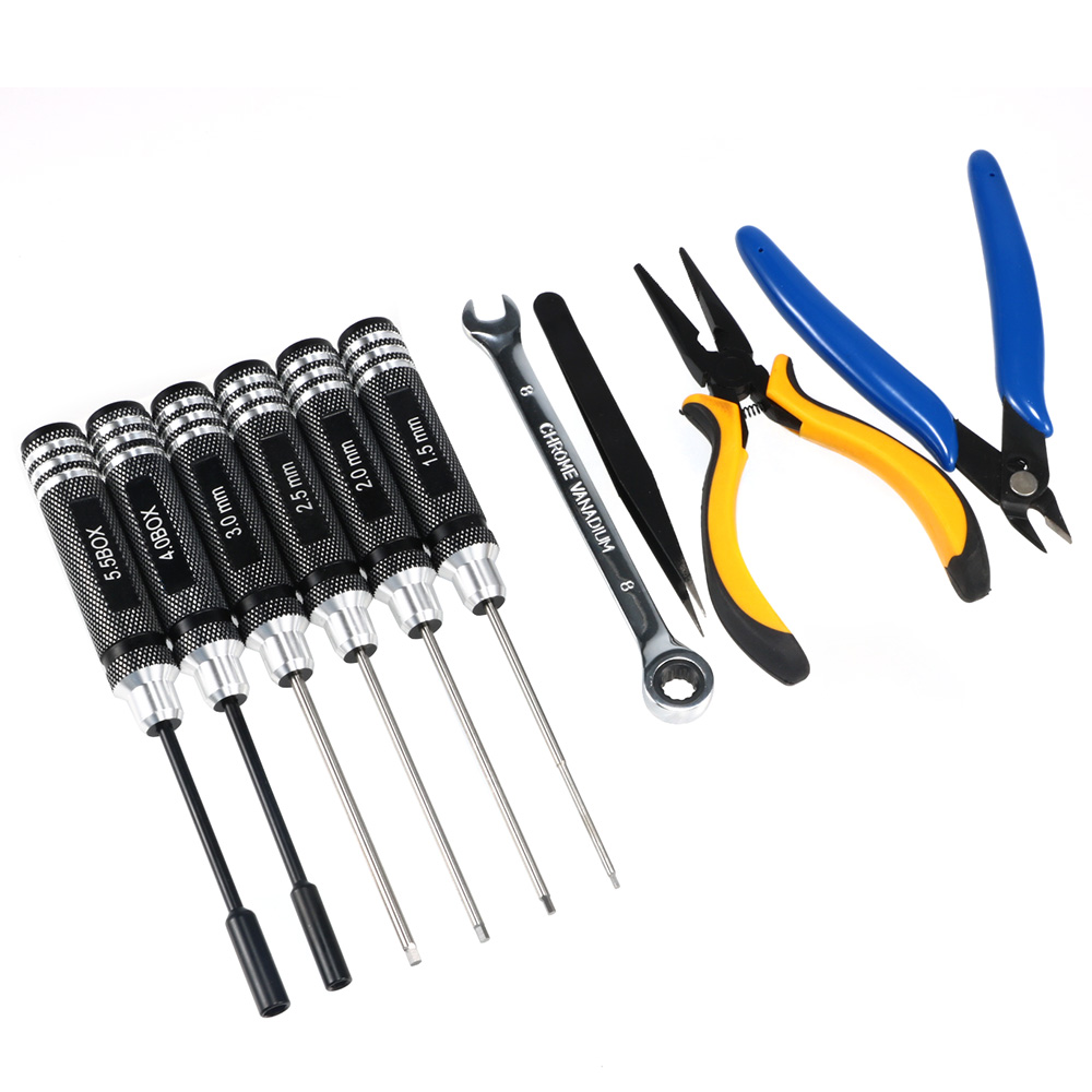 10PCS 10in1 FPV Drone RC Tool  - مراجعة Fpv Drone Tool Kit وسعره