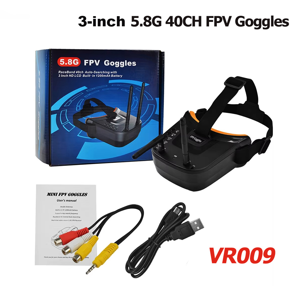VR009 FPV Video Goggles 3Inch  - مراجعة Fpv Drone Goggles وسعره
